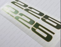 Aquasport 225 Osprey Boat Decals 8.5" x 1.2" 2pcs.